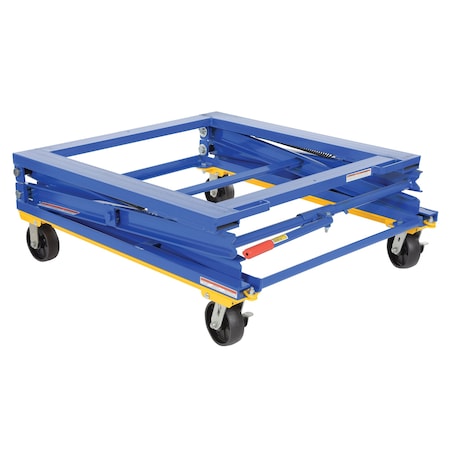 Vestil Steel Pallet Stand With Casters, 48.8125 in L, 40.5 in W, 17.0625 H PS-4045-CK